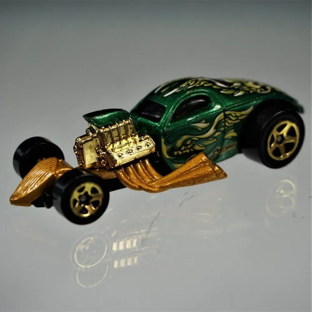 2002 Hot Wheels 1/4 Mile Coupe Dragster Diecast Toy Car